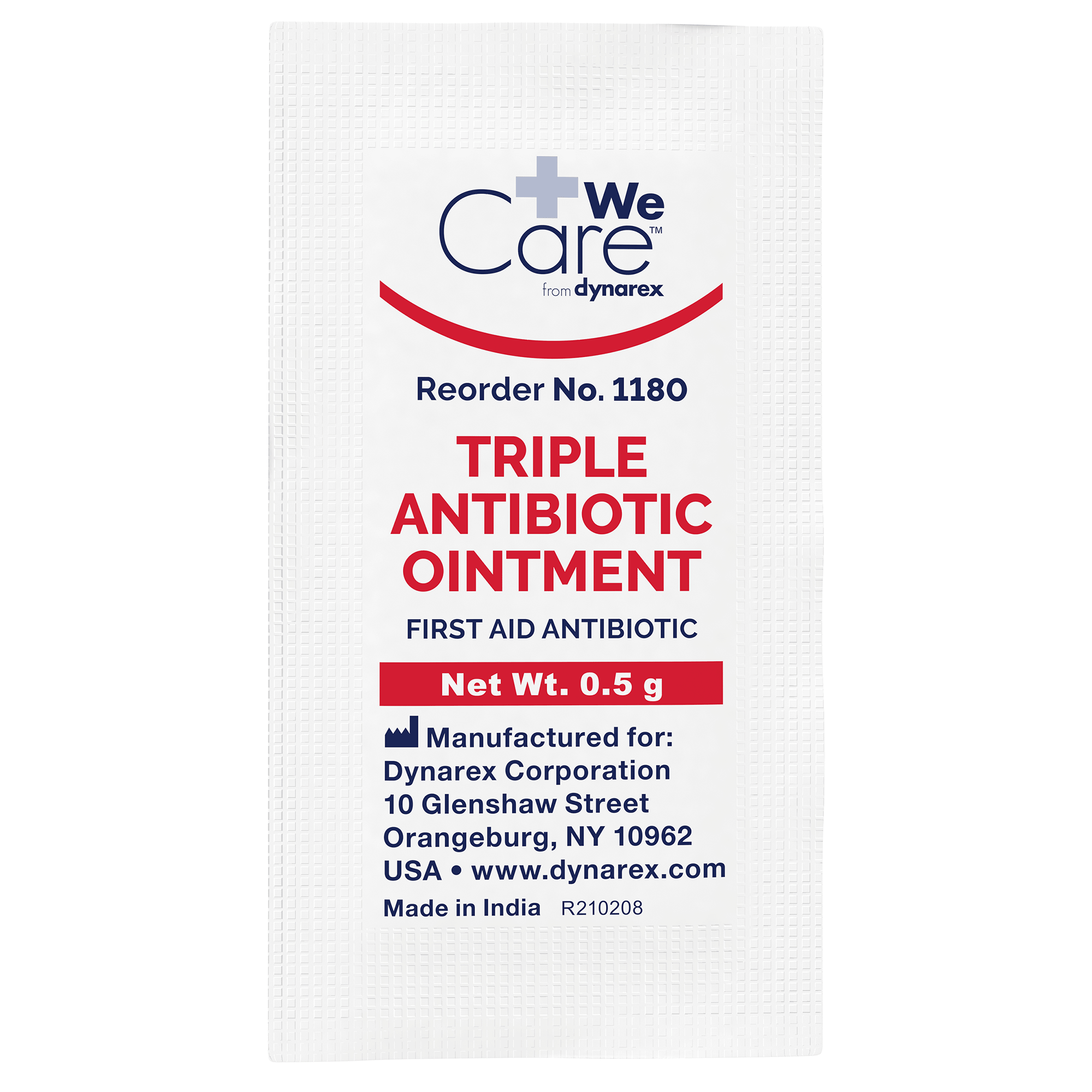 1017 riple Antibiotic Ointment, 0.5 g foil packet  Sm pk. 10 ea.