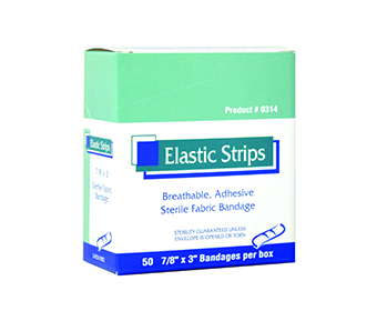 0740 Heavy Woven Elastic Strip Latex Free 7/8" X 3" 50 Ea. Box