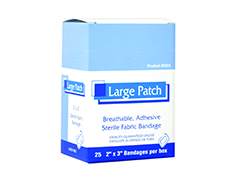 0743 Heavy Woven Elastic Large Patch Latex Free 2" X 3" 25 Ea. Per Box