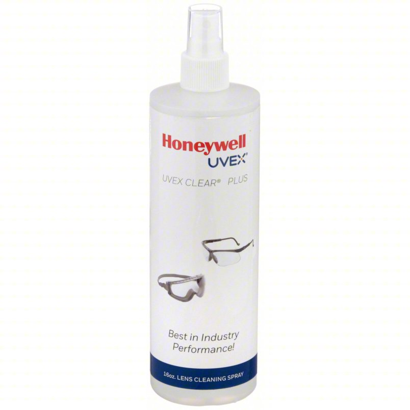 S471  UVEX  Clear Plus Lens Cleaning Solution, 16 oz, Spray Bottle