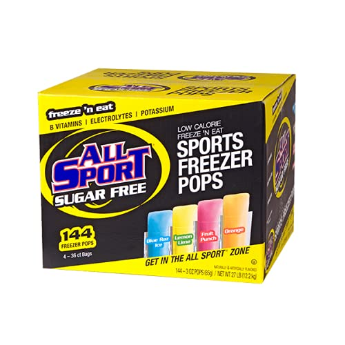 10122566CS All Sport Zero Sugar-Free Freezer Pops 144 Cs