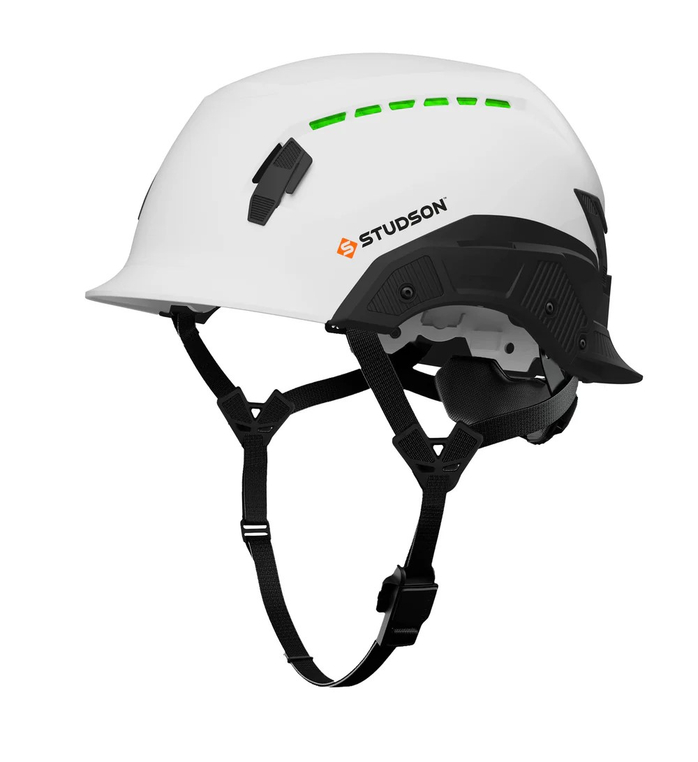 SHK1-CWML Studson Class C Climbing Helmet  Vented White Size Med/Lg