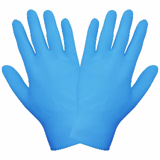 Economy 3.5 Blue Nitrile Disposable Powder-Free Gloves