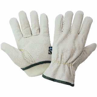 Cowhide Leather Driver Gloves with Cold Keep® Insulation