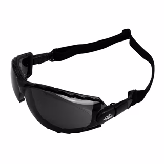 CG4 Glasses/Goggles - Black Foam Lined Frame - Smoke Anti-Fog Lens