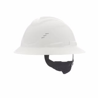 V-Gard® C1™ Hard Hat, Fas-Trac® III 4 Point Ratchet, Vented, White