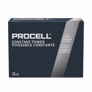 D Cell  12 Pack Procell Battery, Non-Rechargeable Alkaline, 1.5 V, D