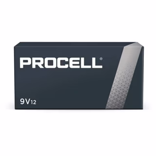 Duracell 12 Pack Procell Battery, Non-Rechargeable Dry Cell Alkaline, 9V,