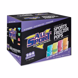 All Sport Freezer Pops, Giant Sized 3oz, 144 Count