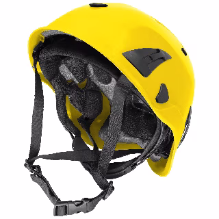 Bullhead Safety™ Climbing Helmet Yello Type 2 Four-Point Chin Strap, Ratchet Suspension