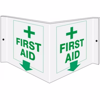 First Aid Visi Sign 6" x 12"