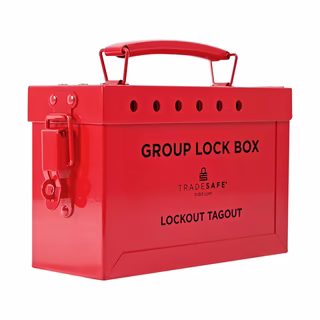 Small LOTO Box Red