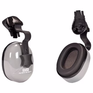 MSA Hard Hat Mounted, Full Brim only Ear Muffs, 25 dB