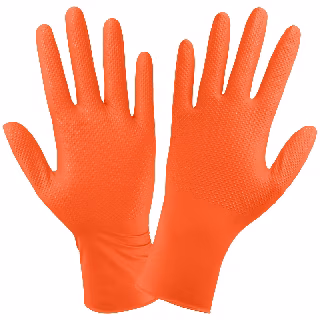 Panther-Guard® High-Visibility Orange Nitrile 6-Mil Gloves