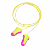 Laser Lite® Disposable Earplug, Foam, Magenta/Yellow, Corded