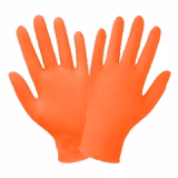 Panther-Guard® Heavyweight NitrileOrange 7 Mil Textured Grip Nitrile Glove