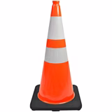 DW Series Traffic Cones 28" Orange with Reflective Collars