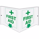 First Aid Visi Sign 6" x 12"
