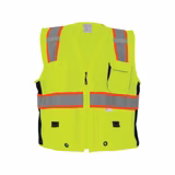 FrogWear® HV Premium Yellow/Green, Mesh Poly HV 6 Pocket Surveyors Vest