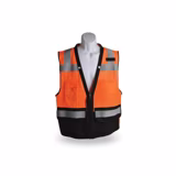 OR-Small High Viz Org/Blk  Surveyor Vest. Class 2